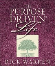 The Purpose Driven Life