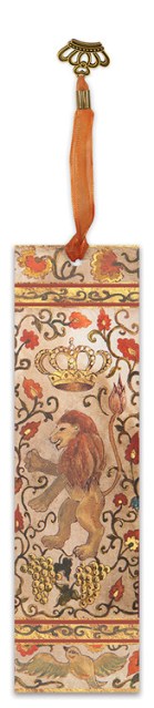 Illuminated Bookmark Esther Scroll-Lion